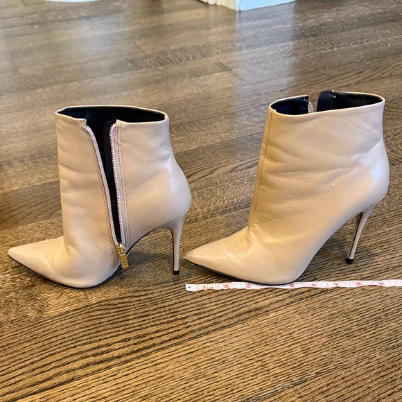 Saks Fifth Avenue Beige Heeled Boots - Picture 2 of 7